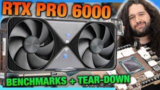 NVIDIA RTX PRO 6000 Blackwell Benchmarks & Tear-Down | Thermals, Gaming, LLM, & Acoustic Tests