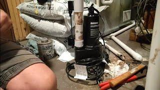 Sump pump install