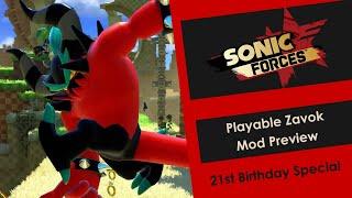 Sonic Forces (PC) - Playable Zavok Mod Preview (21st Birthday Special)