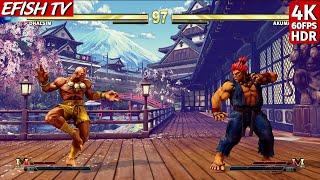 Dhalsim vs Akuma (Hardest AI) - Street Fighter V