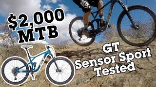 GT's $2,000 Sensor Sport Trail Bike - Could Be Better - REVIEW