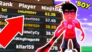 Я ПОПАЛ В ТОП САМЫХ СИЛЬНЫХ КАЧКОВ НИНДЗЯ! Ninja Legends Roblox Смайл Фредди