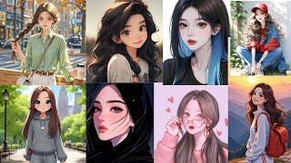 40+ cartoon girl dp pic || anime images || doll dpz for whatsapp || whatsapp dp cartoon girl ||