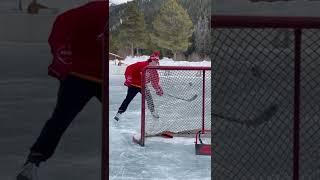Zac bell dribbling a hockey puck?!