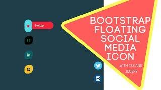 Bootstrap Floating Social Icon with CSS Animation