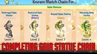 Completing Gaia Statue Chain | Merge Dragons