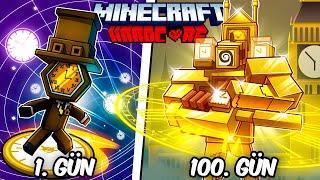 Hardcore Minecraft'ta CLOCKMAN Olarak 100 Gün Geçirmemin Hikayesi...