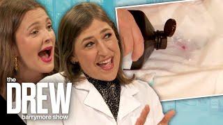 Drew and Mayim Bialik Remove Permanent Marker Stains with Hydrogen Peroxide | Stans for Stains