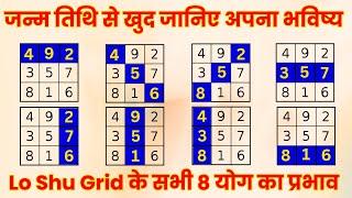 Lo Shu Grid Plane (258) (456) (276) (492) (438) (816) (951) (357)  Numerology Analysis | लो शु ग्रिड