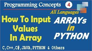 How to input values in Array in Python | append in python