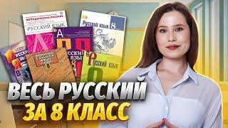 ВЕСЬ русский за 8 класс за 20 минут | Посмотри это видео перед 9 классом | Русский язык ОГЭ 2024