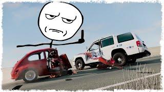 ОН ДАЖЕ НЕ УСПЕЛ ВЫЕХАТЬ!!! КОШКИ vs МЫШКИ В BEAMNG!!!