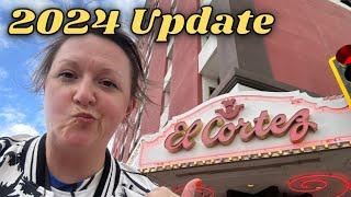 Should you Stay at El Cortez Hotel & Casino in 2024???    ( 2 Queen Room Review & Tour )