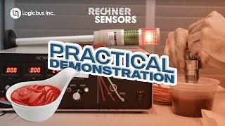 Rechner LevelMaster Sensor - Practical Demonstration with Ketchup