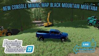 NEW Console Mining MAP Black Mountain Montana | Farming Simulator22 #fs22 #farmingsimulator22