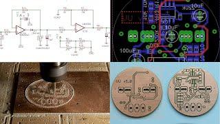 CNC Milling Double Sided PCBs Using Eagle, FlatCam and GRBL/Candle, Step by Step Detailed Guide