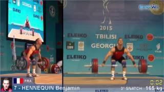 Benjamin Hennequin: snatch 165 kg