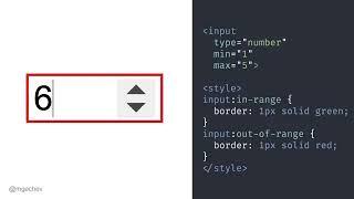 Apply conditional css on number input #html #css #trending #viral