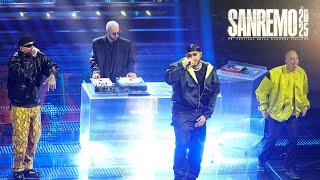 Sanremo 2025 - Shablo feat. Gue, Joshua e Tormento cantano "La mia parola"