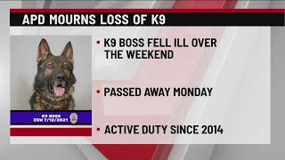 Asheville Police K9 ‘Boss’ dies after sudden illness