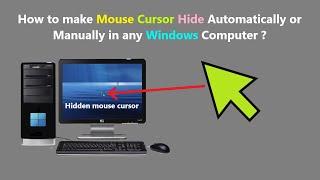 How to make Mouse Cursor Hide Automatically or Manually in any Windows Computer ?