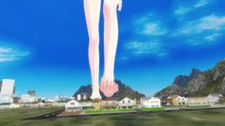 Mmd giantes | feet walk | giant feet crush the city