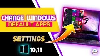 How To Change Windows Default Apps | Settings | Windows 10, 11