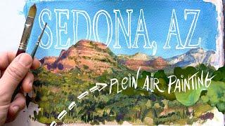 Plein Air Painting in Sedona, AZ  Relaxing Art/Travel VLOG