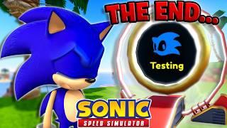 The END Of Sonic Speed Simulator Testing...