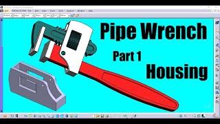 Pipe wrench design in catia v5 | part 1 | Catia v5 tutorial for beginners | catia tutorial