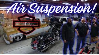 We put an AMAZON air suspension kit on a HARLEY DAVIDSON ULTRA CLASSIC