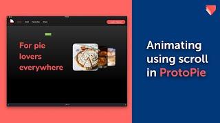 Creating animations using browser scrolling with ProtoPie