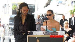 Zoe Kravitz speech at Lenny Kravitz Hollywood Walk of Fame star ceremony