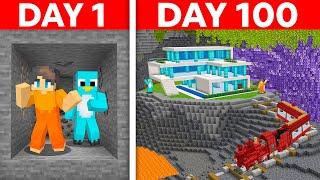 Spending 100 Days in a CAVE ONLY Minecraft World!