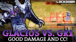 WOR: Glacius vs. GR1, Good Damage and CC! Watcher of Realms Gear Raid 1 19 20 21 Guide