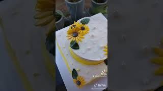 sun flowers  #The cake fairy