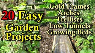 20 Easy Fall & Spring Vegetable Garden Projects to Build: Trellises, Cold Frames, Low Tunnels & More