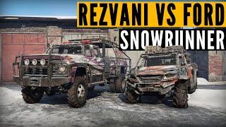 SnowRunner Rezvani Hercules 6x6 vs Ford F 750 (medic scout SHOWDOWN)