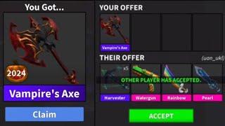 What Do People Offer For The NEW Vampire’s Axe (MM2)