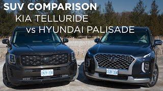 Kia Telluride vs Hyundai Palisade | SUV Comparison | Driving.ca