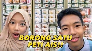 ADIK BORONG AIS KRIM HABIS SATU PETI!!