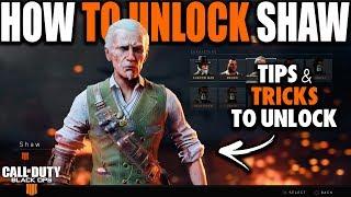 HOW TO UNLOCK SHAW IN BLACK OPS 4 BLACKOUT | How to Unlock Zombie Characters in Call of Duty BO4