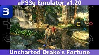 aPS3e Emulator v1.20 - Uncharted 1: Drake Fortune (BEST SETTING) | PS3 Emulator for Android
