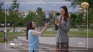 Tallest Mongolian women - 2m 5cm! with short host girl