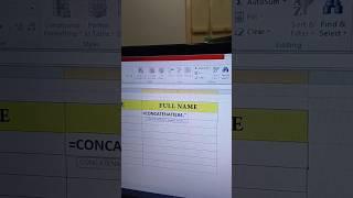 Microsoft Excel tips and tricks | concatenate formula use #excel #msexcel #computer #computertips