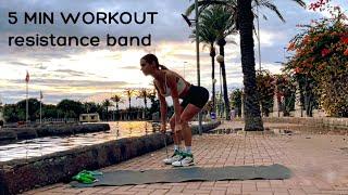 5 MIN WORKOUT resistance band