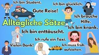 Über 500 tägliche Sätze auf Deutsch für Anfänger | Mehr als drei Stunden Lernen