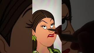 Drizella’s transformation #disney #transformation #glowup #digitalart #cartoon #summeronshorts