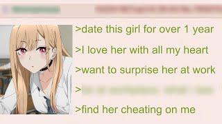 Anon Surprises His Girlfriend at Work – Finds Her Cheating | 4Chan Greentext Stories