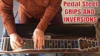 LESSON E9 Pedal Steel GRIPS and INVERSIONS / Beginner to Intermediate basic / Move across & up neck